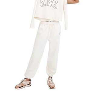 Madewell MWL Betterterry sweatpant in antique white size M, good used condition